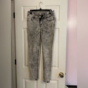 Love fire Black Whitewashed Jeans